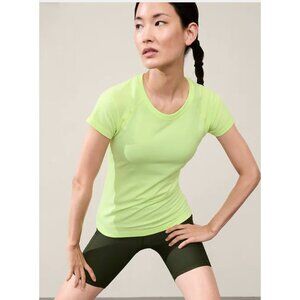 New Athleta S Momentum Seamless Tee Small Aloe Green
